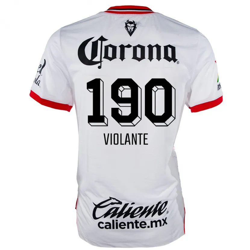 Danxen Mulher Camisola Isaías Violante #190 Branco Vermelho Alternativa 2024/25 Camisa Brasil