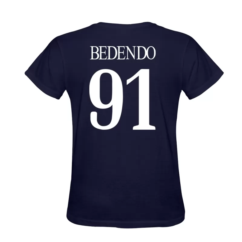 Homem Angelo Bedendo #91 Azul Escuro Camisola Design De Camiseta Shirt Brasil