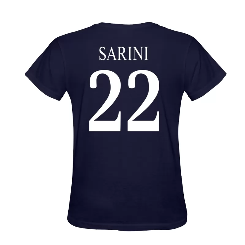 Homem Lorenzo Sarini #22 Azul Escuro Camisola Design De Camiseta Shirt Brasil